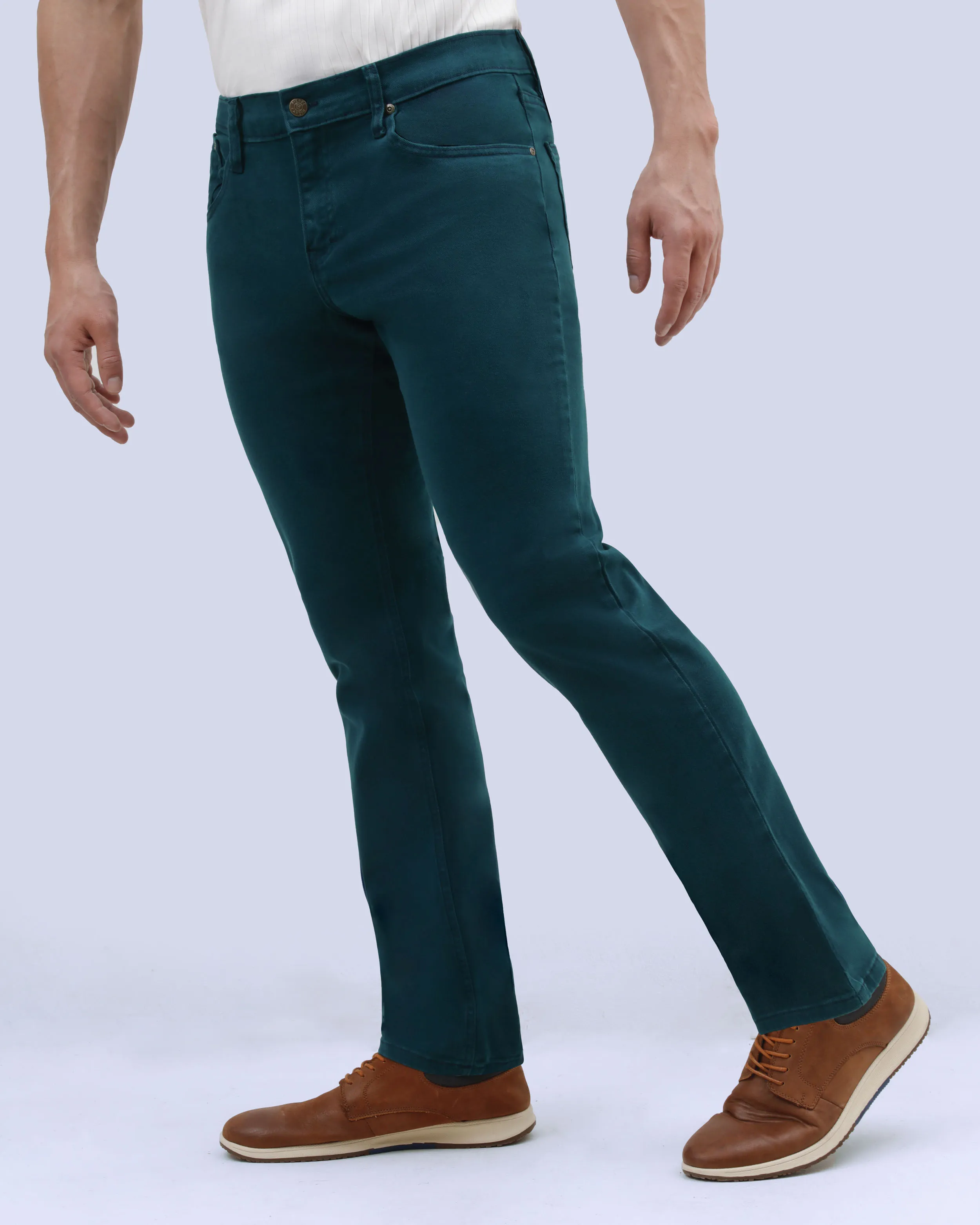 Jeans twill 711 slim fit turquesa