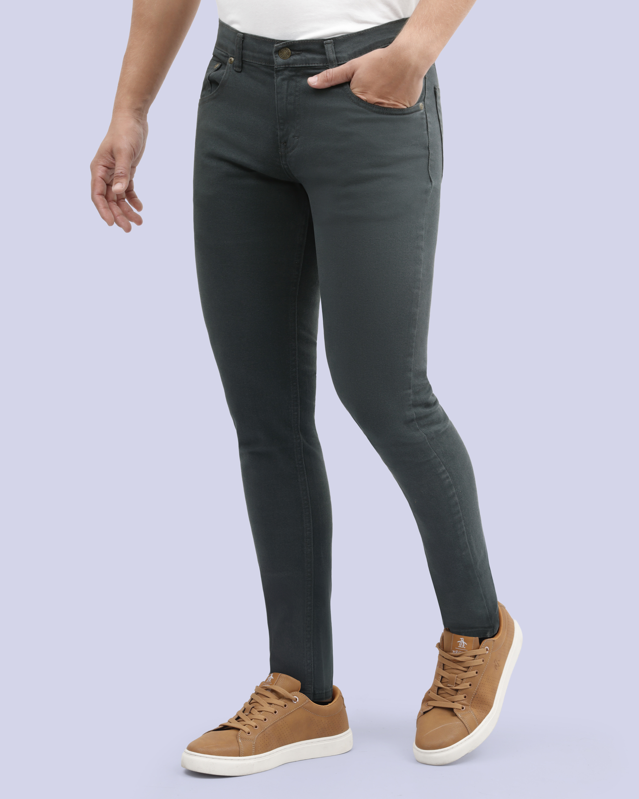 Jeans 721 skinny twill stretch gris