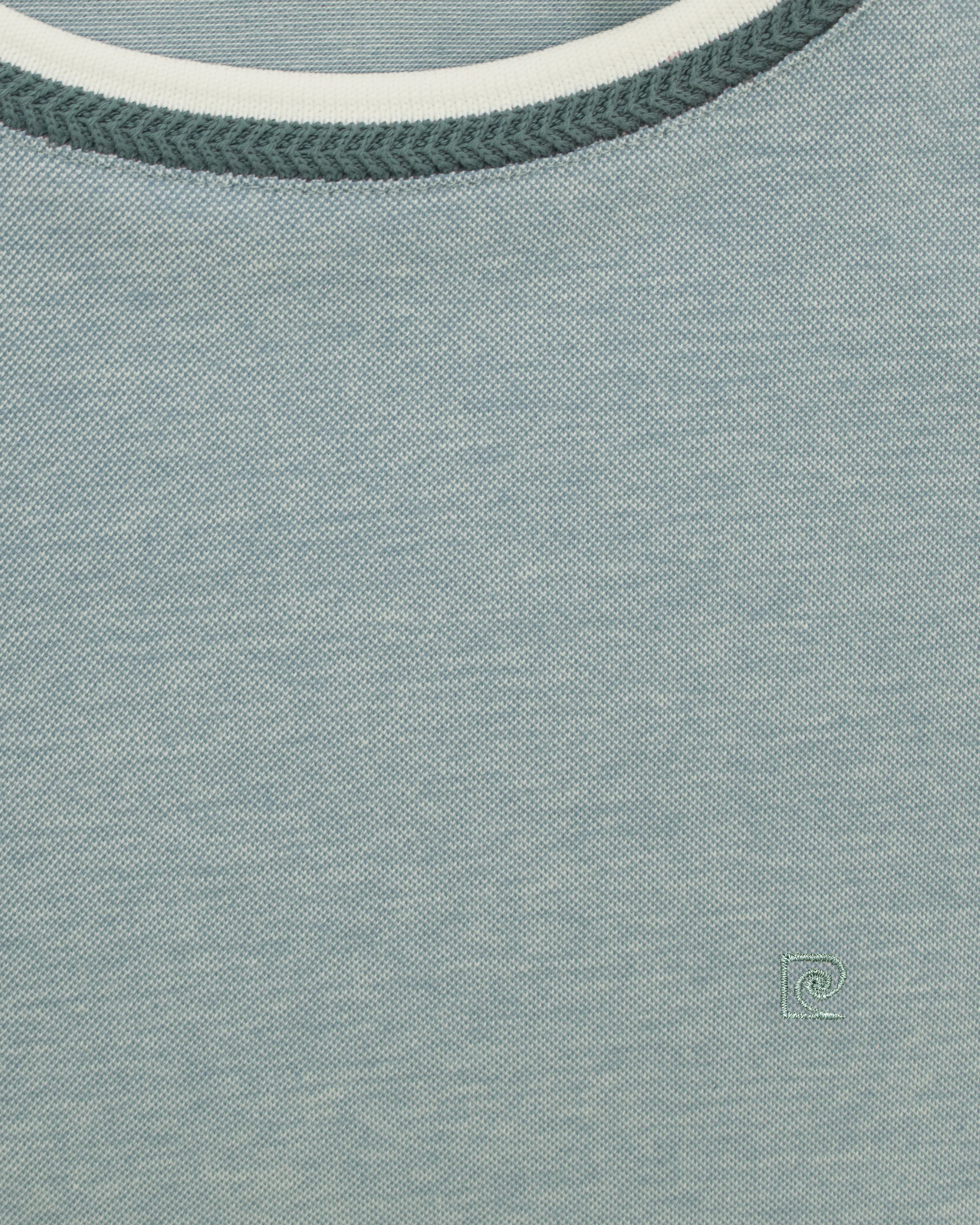 Camiseta cuello redondo diseño slim fit manga corta verde