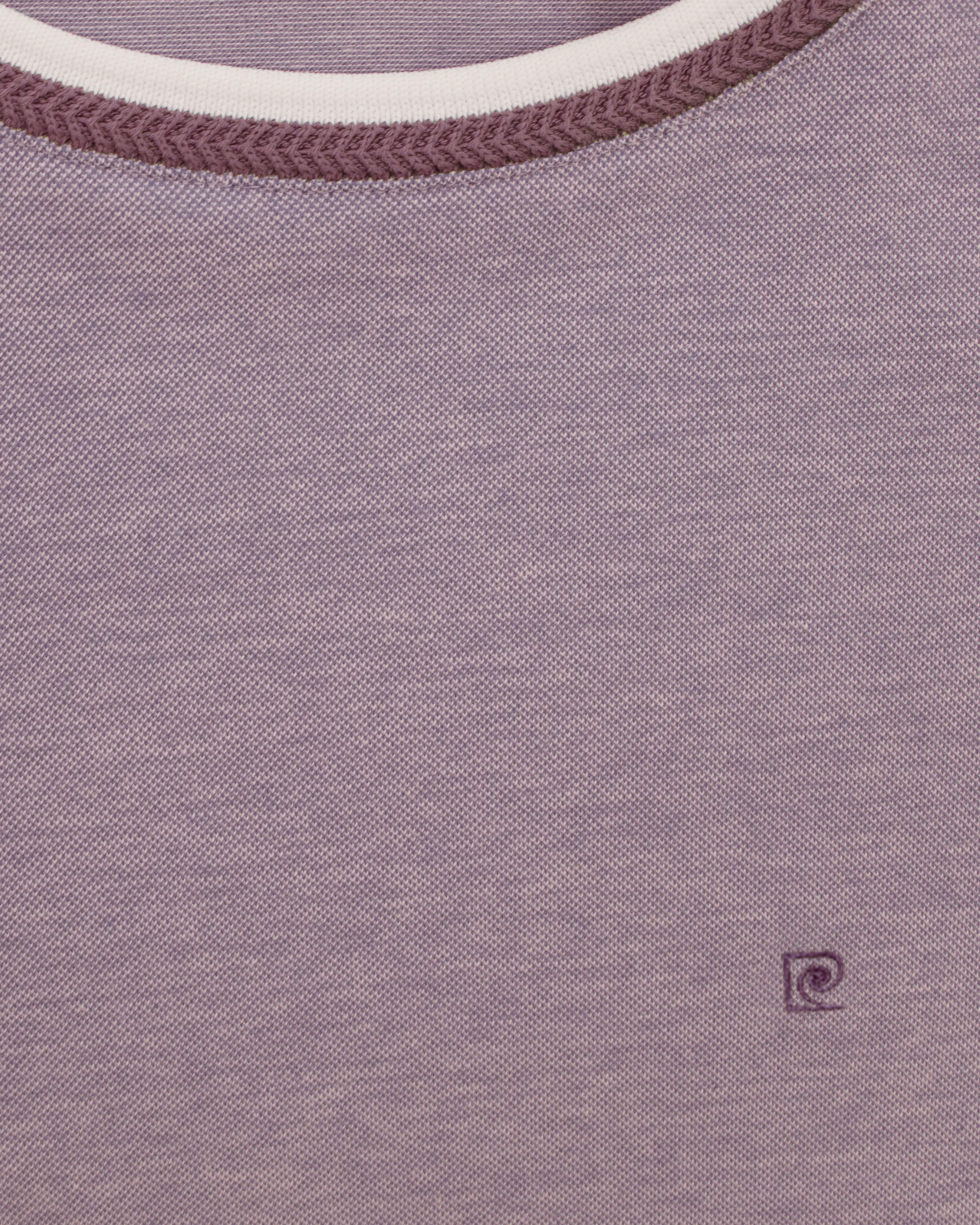 Camiseta cuello redondo diseño slim fit manga corta vino