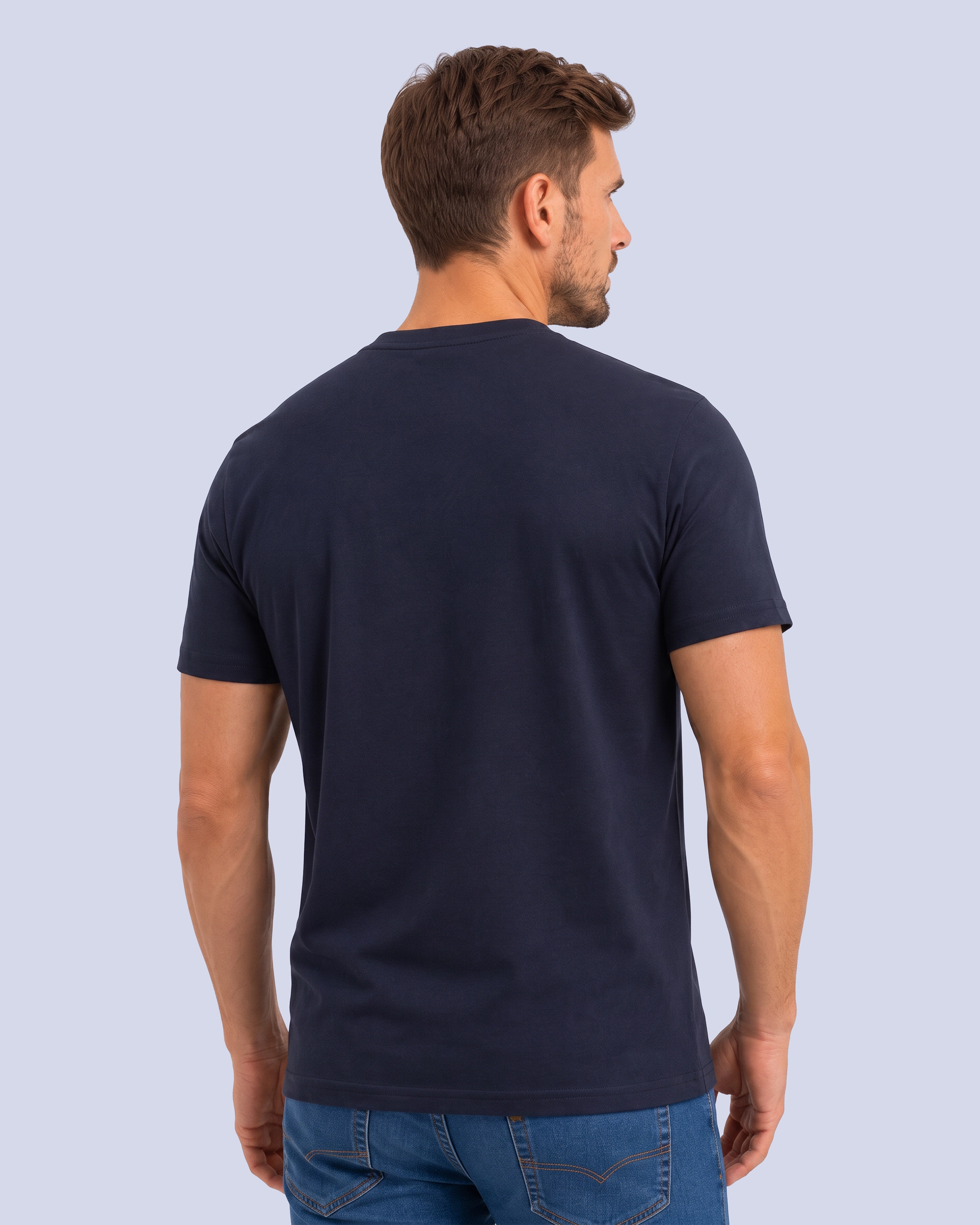 Camiseta premium cotton d+ azul navy