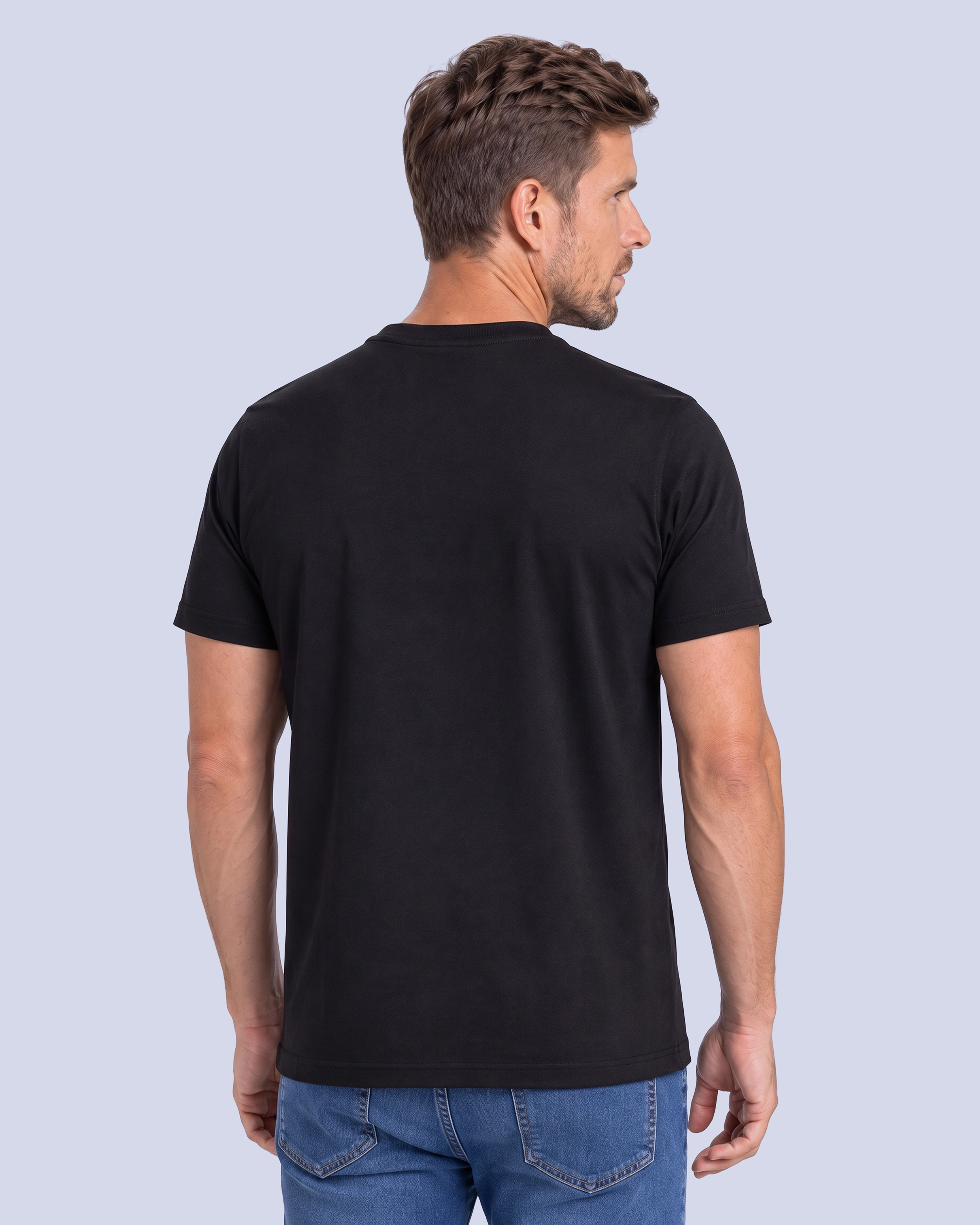 Camiseta premium cotton d+ negro básico