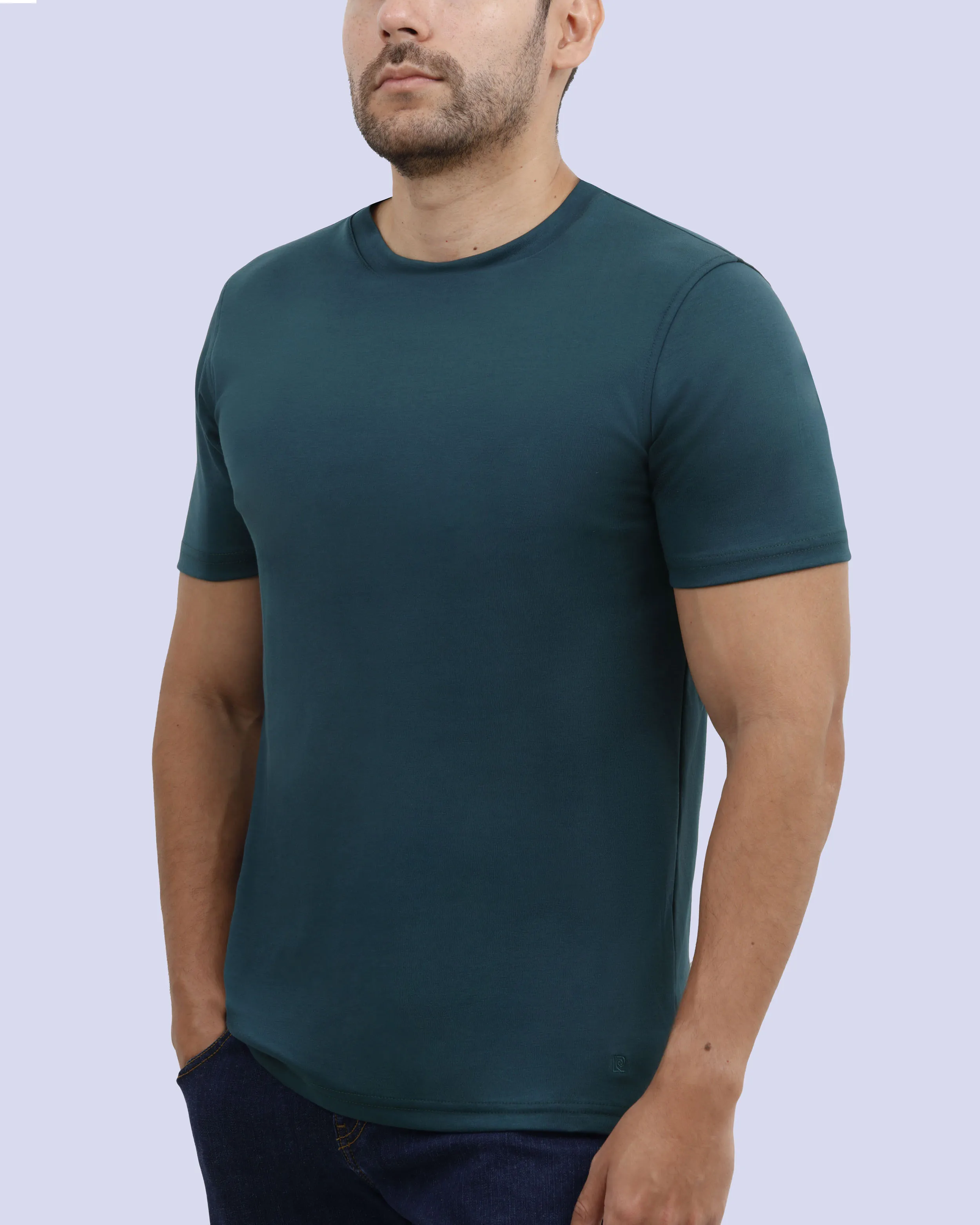 Camiseta premium cotton d+ verde oscuro