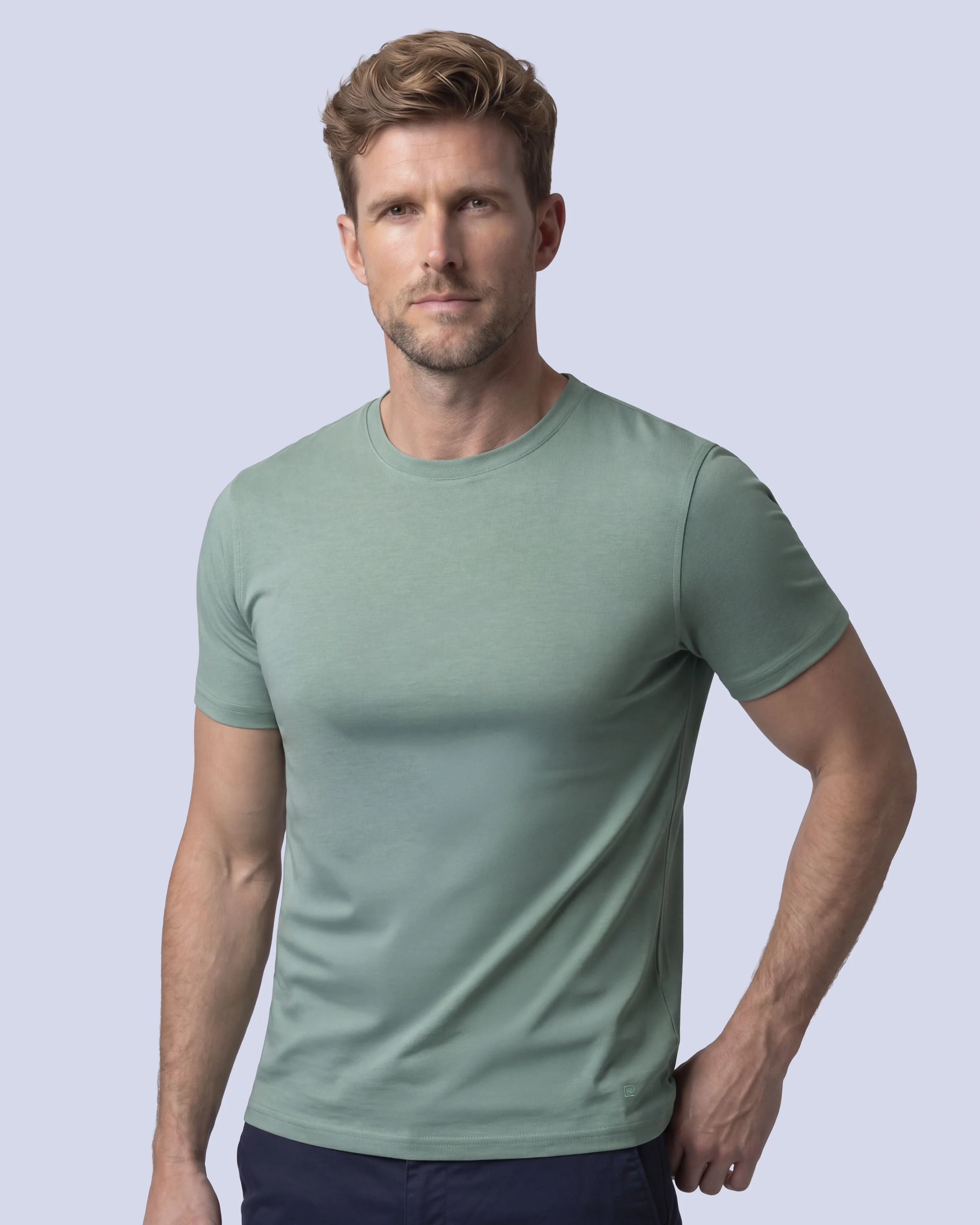 Camiseta premium cotton d+ turquesa