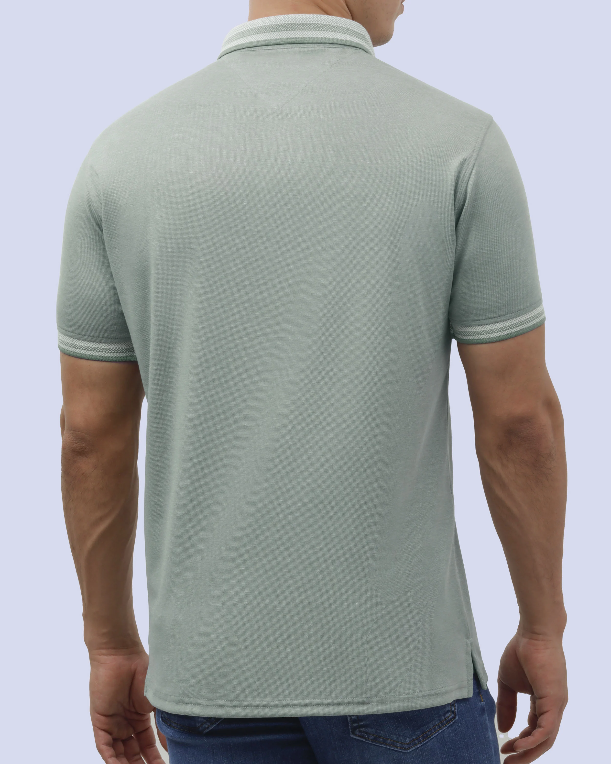 Camisa sport diseño slim fit manga corta verde