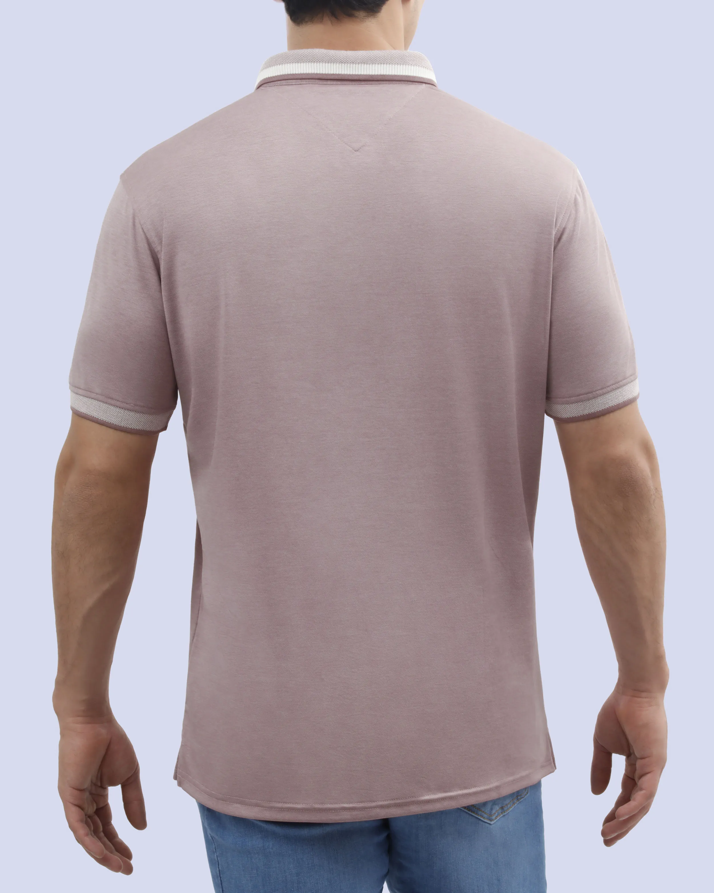Camisa sport diseño slim fit manga corta vino