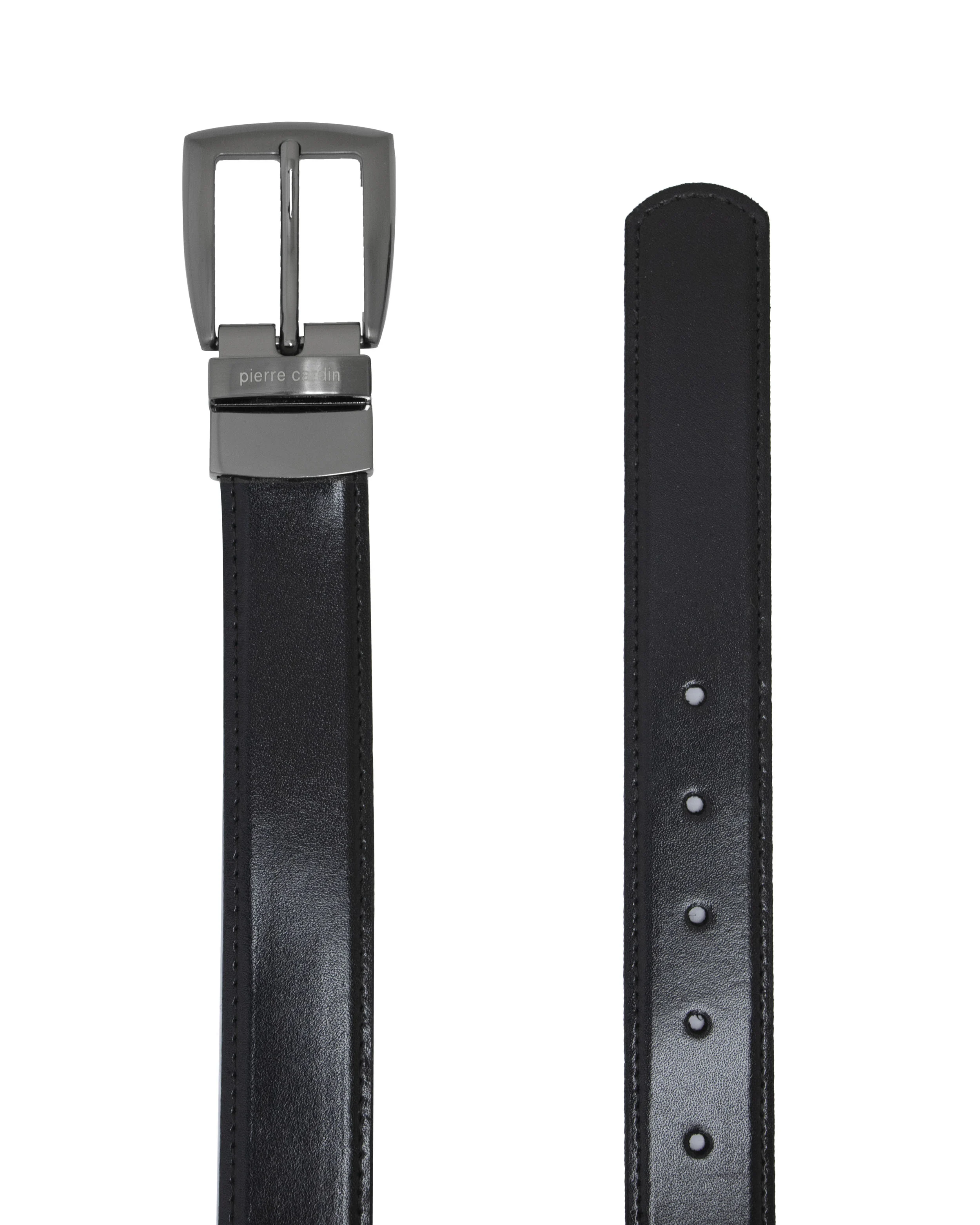Cinturón de vestir reversible negro