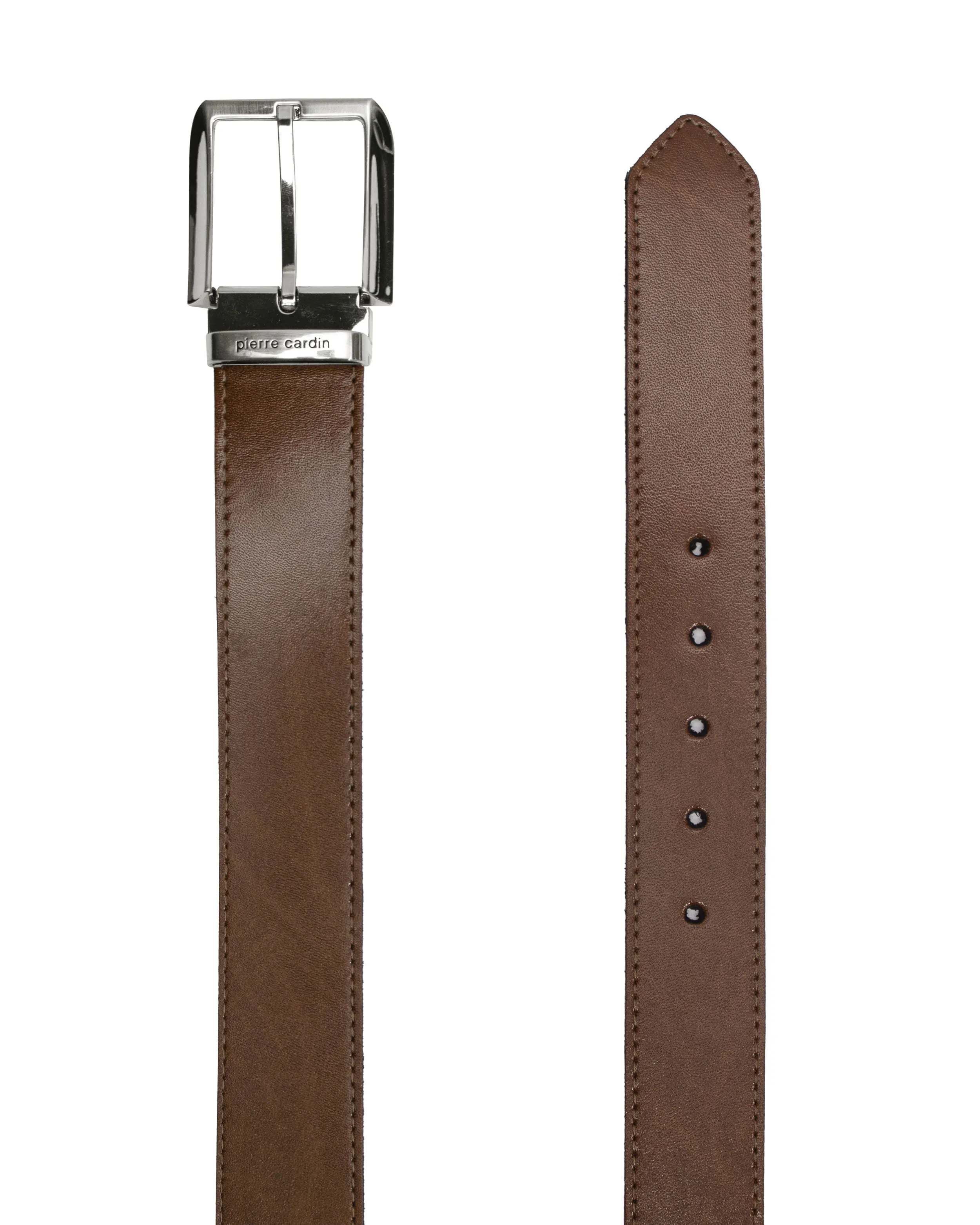 Cinturón casual reversible café