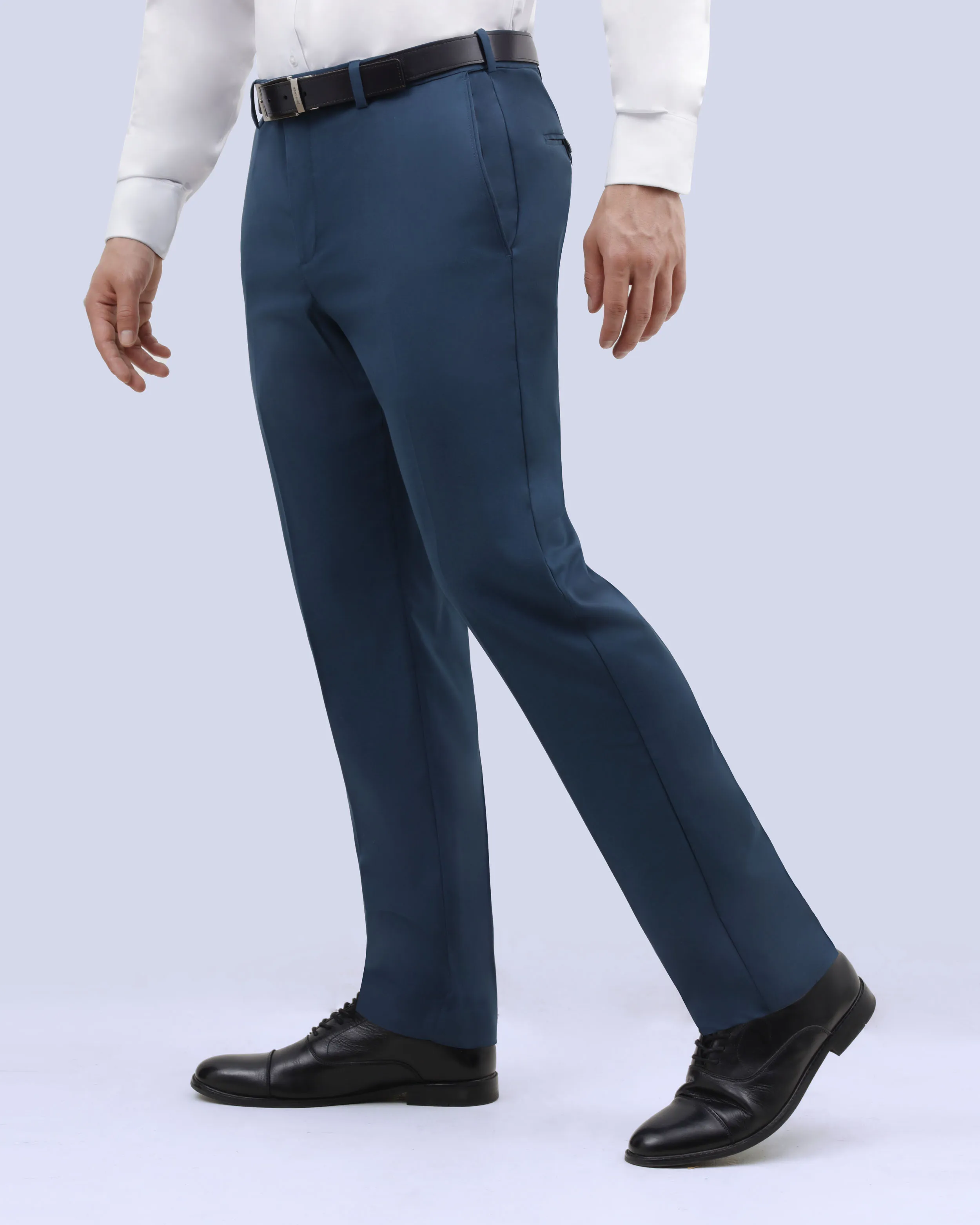Pantalón vestir slim fit azul cintura expandible savane