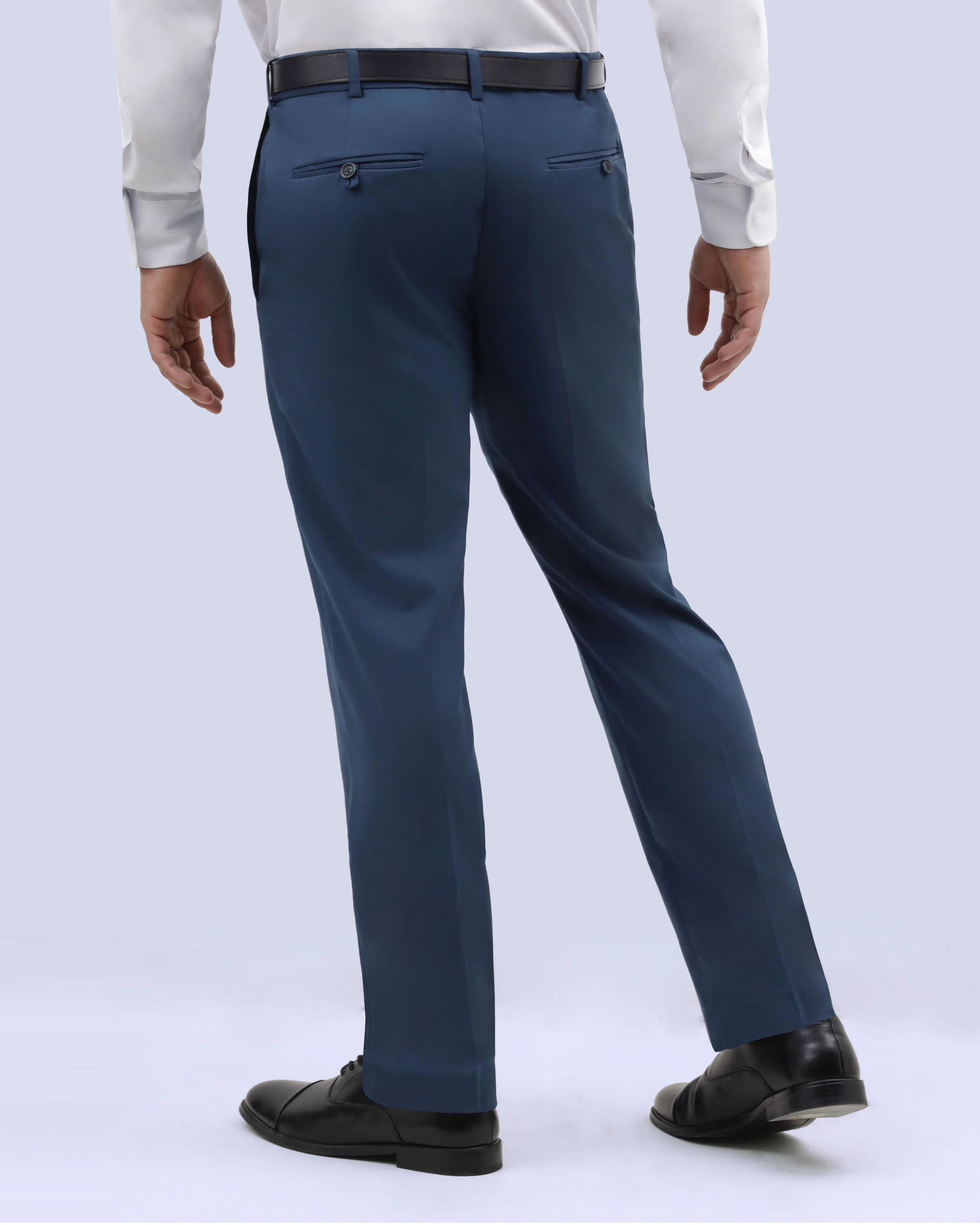Pantalón vestir slim fit azul cintura expandible savane
