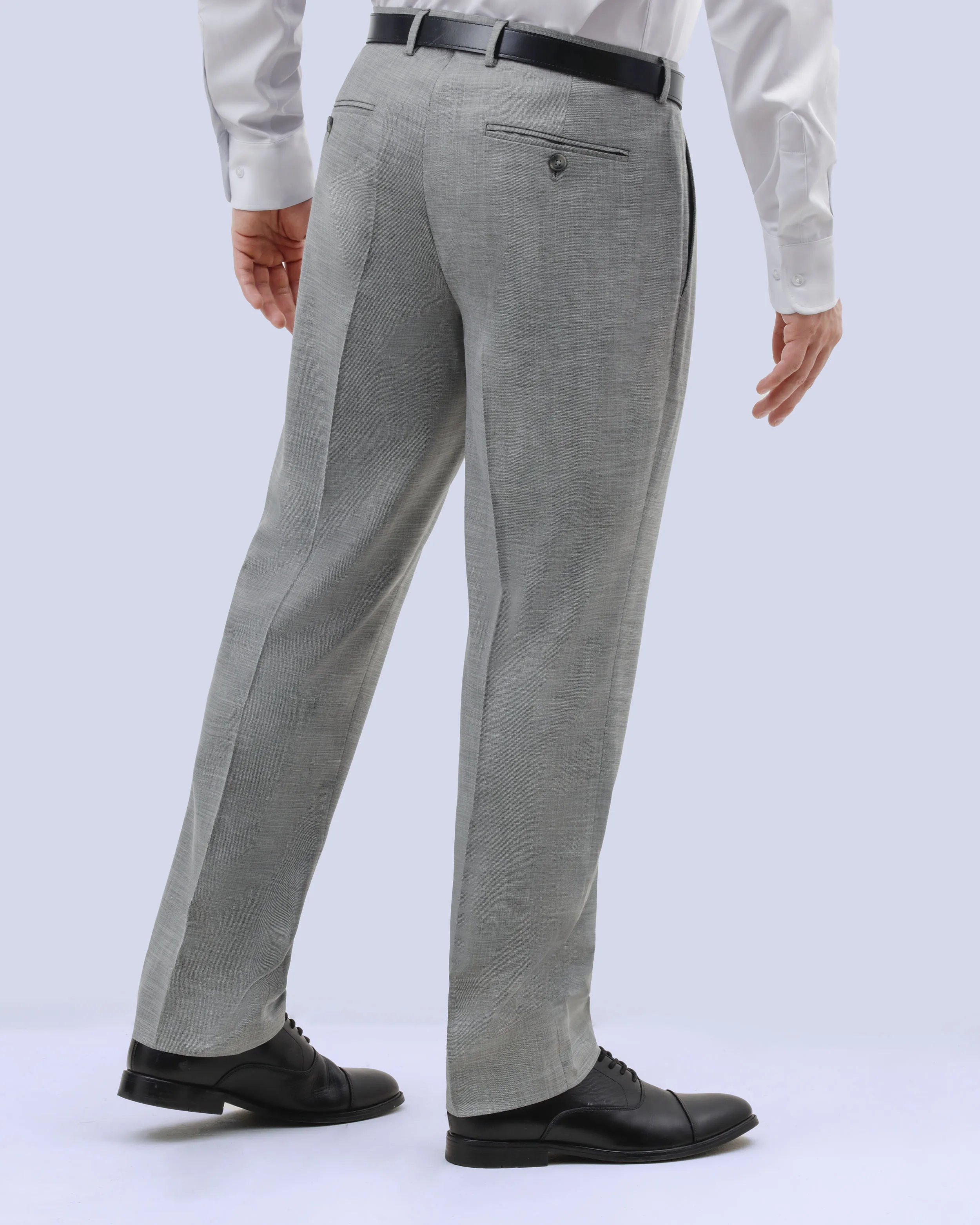 Pantalón de vestir slim fit gris sharkskin