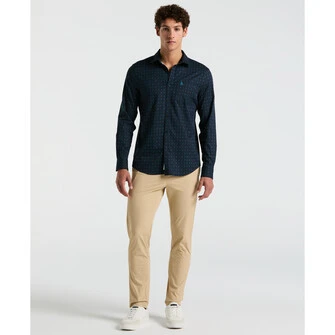 Pantalon casual moda liso twill beige