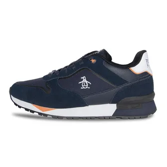 Calzado deportivo azul navy con blanco