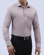 Camisa textura branson slim fit en color lila