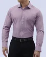 Camisa textura branson slim fit en color lila