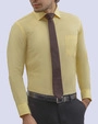 Camisa textura branson slim fit en color amarilla