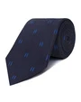 Corbata corcel con diseño azul