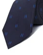 Corbata corcel con diseño azul