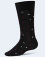 Calcetines negro con diseño