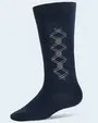 Calcetines azules con diseño