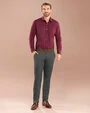 Pantalón casual slim fit active flex gris