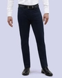 Pantalón casual slim fit azul navy tencel manhattan