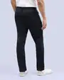 Pantalón casual slim fit negro tencel manhattan