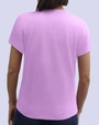 Camiseta dama cuello redondo lila