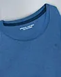 Camiseta dama cuello u azul