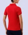 Blusa sport slim fit manga corta roja