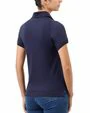 Blusa sport slim fit manga corta azul marino