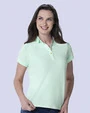 Blusa sport slim fit manga corta verde