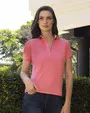 Blusa sport slim fit manga corta rosada