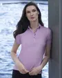 Blusa sport slim fit manga corta morado