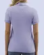 Blusa sport slim fit manga corta lila