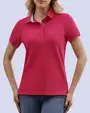 Blusa sport slim fit manga corta rosada