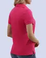 Blusa sport slim fit manga corta rosada