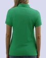 Blusa sport slim fit manga corta verde