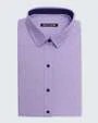 Blusa diseño de vestir slim fit manga larga lila