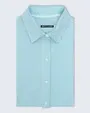 Blusa rayada de vestir slim fit manga larga azul