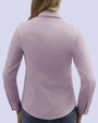 Blusa de vestir slim fit manga larga lila