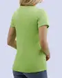 Blusa sport slim fit manga corta verde claro