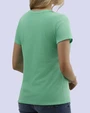 Blusa sport slim fit manga corta menta