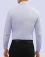 Camisa slim fit manga larga clásica morado lila