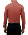 Camisa de vestir clásica roja manga larga slim fit