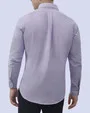 Camisa casual oxford lila manga larga slim fit