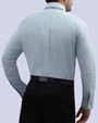 Camisa casual oxford celeste manga larga slim fit