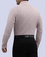 Camisa de vestir stretch textura roja manga larga