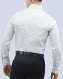 Camisa de vestir stretch textura blanca manga larga