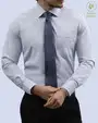 Total comfort camisa de vestir diseño gris